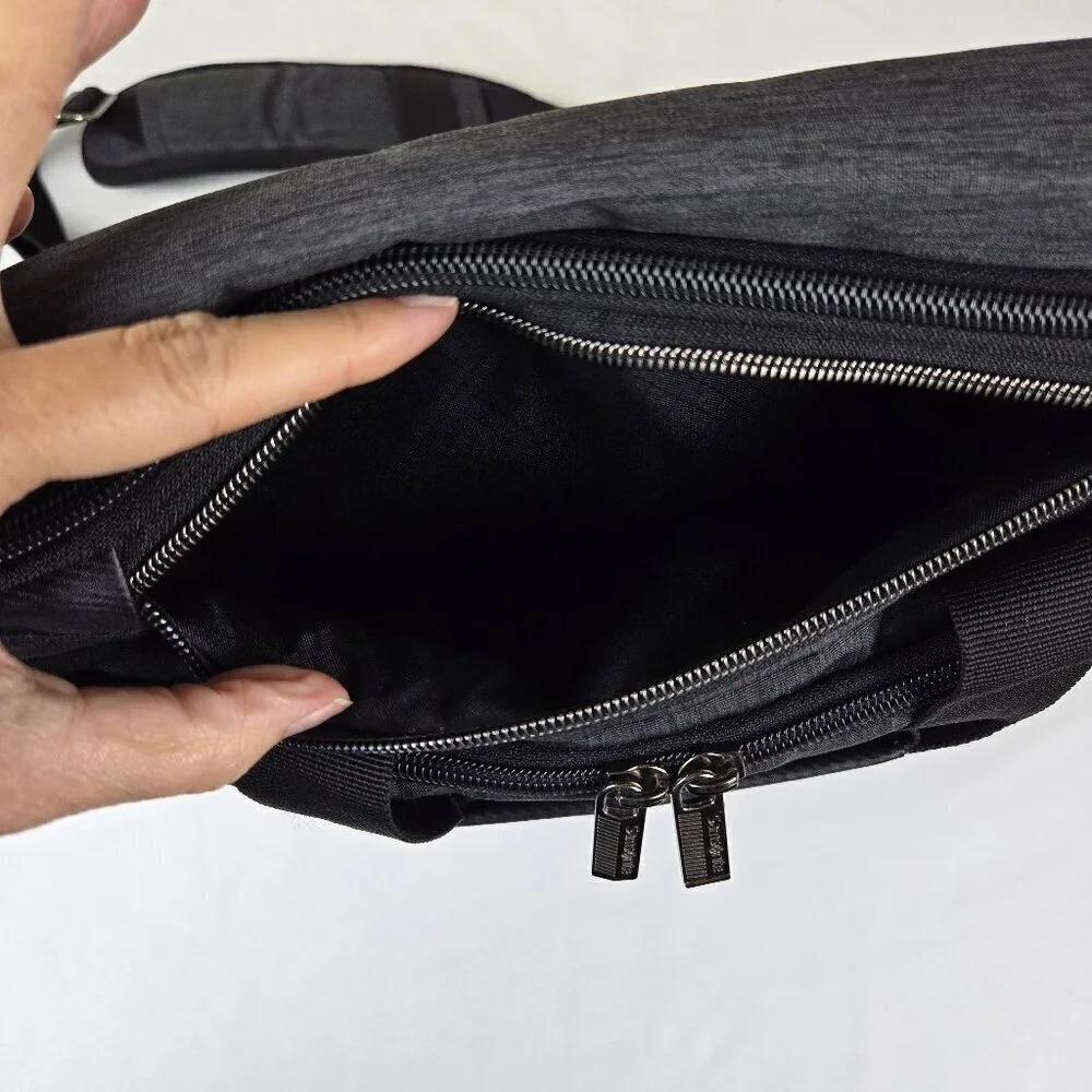 Samsonite Gray Computer Laptop Travel Bag Double Handles Detachable Strap